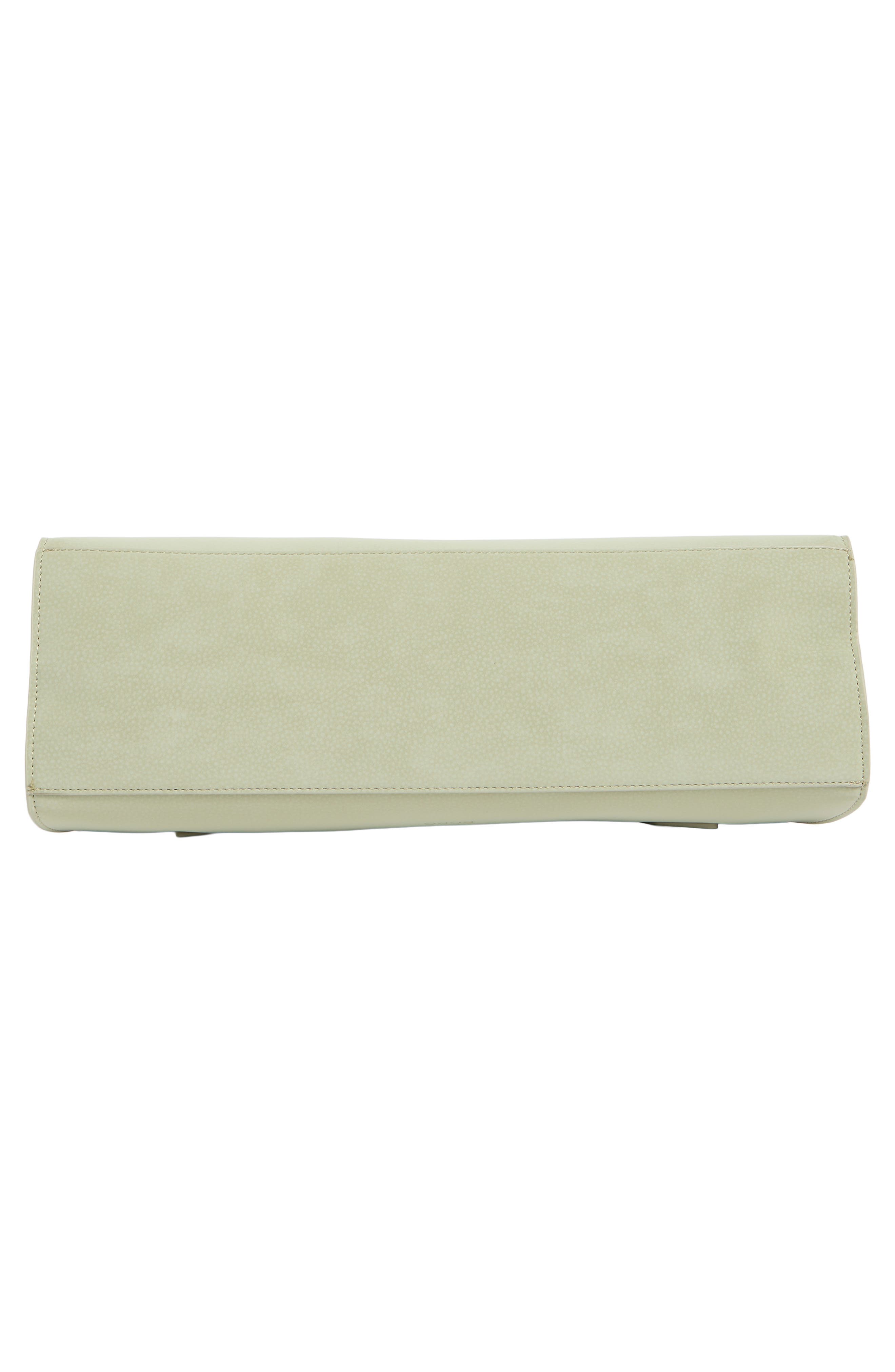 Pointed Flap Faux Leather Shoulder Bag, Alternate, color, EUCALYPTUS