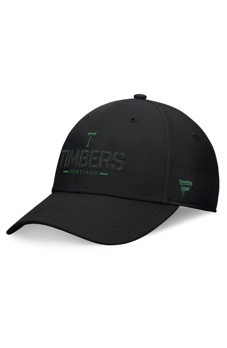 FANATICS Men's Fanatics Black Portland Timbers Stealth Flex Hat, Main, color,