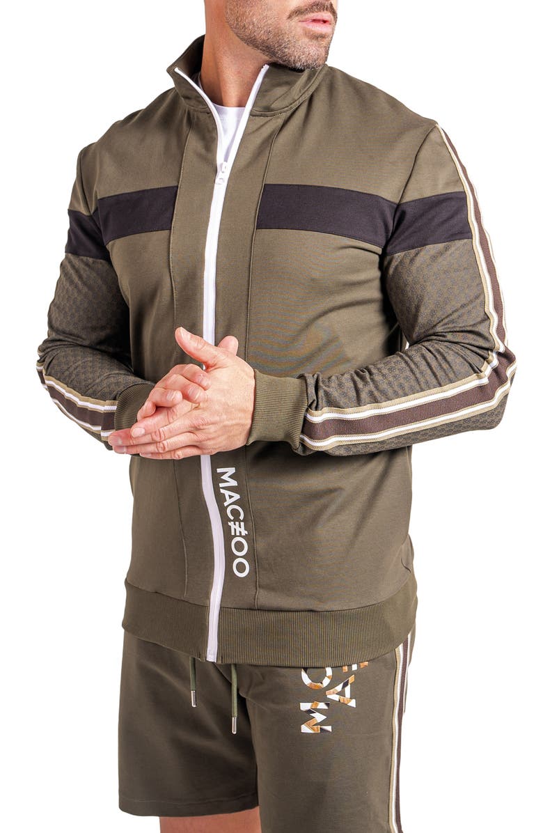 Maceoo Resistanceemb Green Full Zip Sweatshirt, Alternate, color,