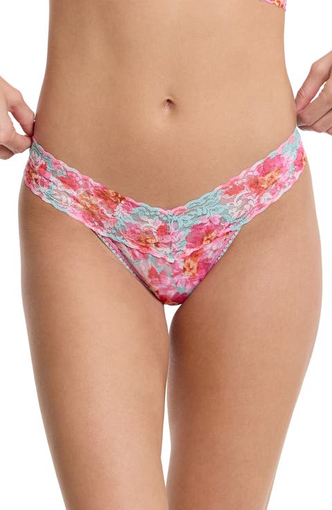 Print Low Rise Thong