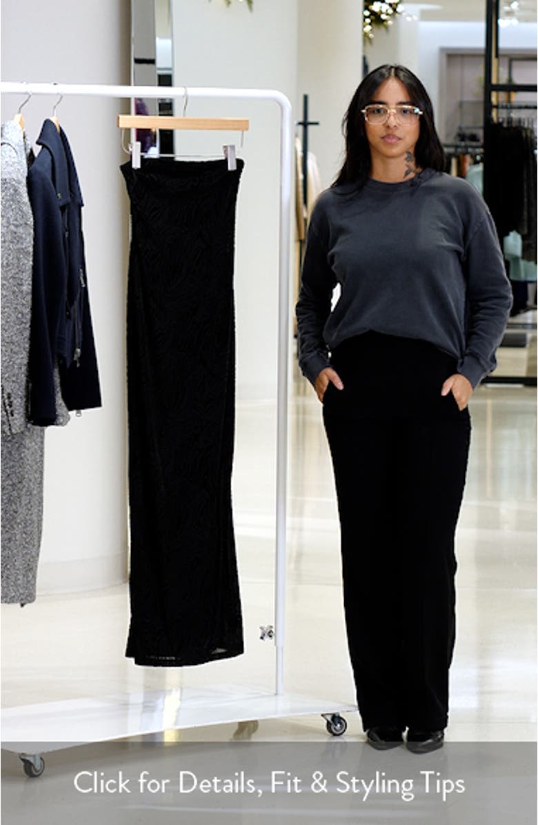 Strapless Burnout Mesh Maxi Dress, sales video thumbnail