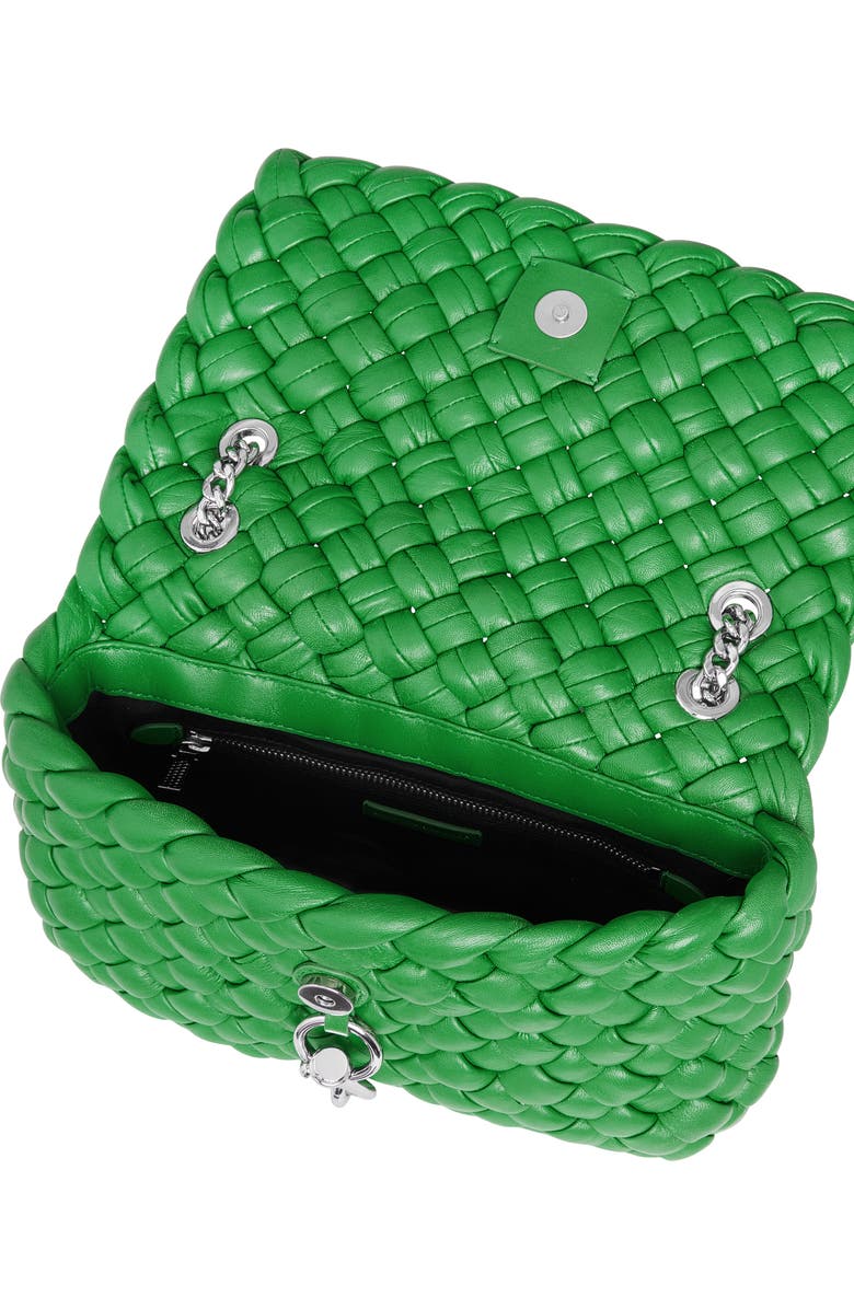 Rebecca Minkoff Edie Woven Leather Convertible Crossbody Bag, Alternate, color,