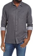 TravisMathew Touch and Go Regular Fit Plaid Cotton Button-Up Shirt