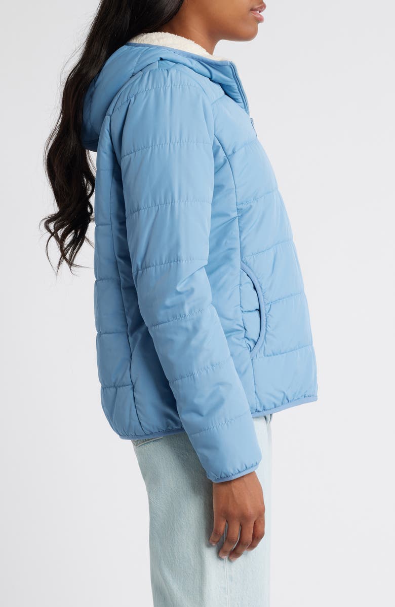 Rip Curl Anti-Series Anoeta Classic Water Repellent Quilted Jacket, Alternate, color, Dusty Blue