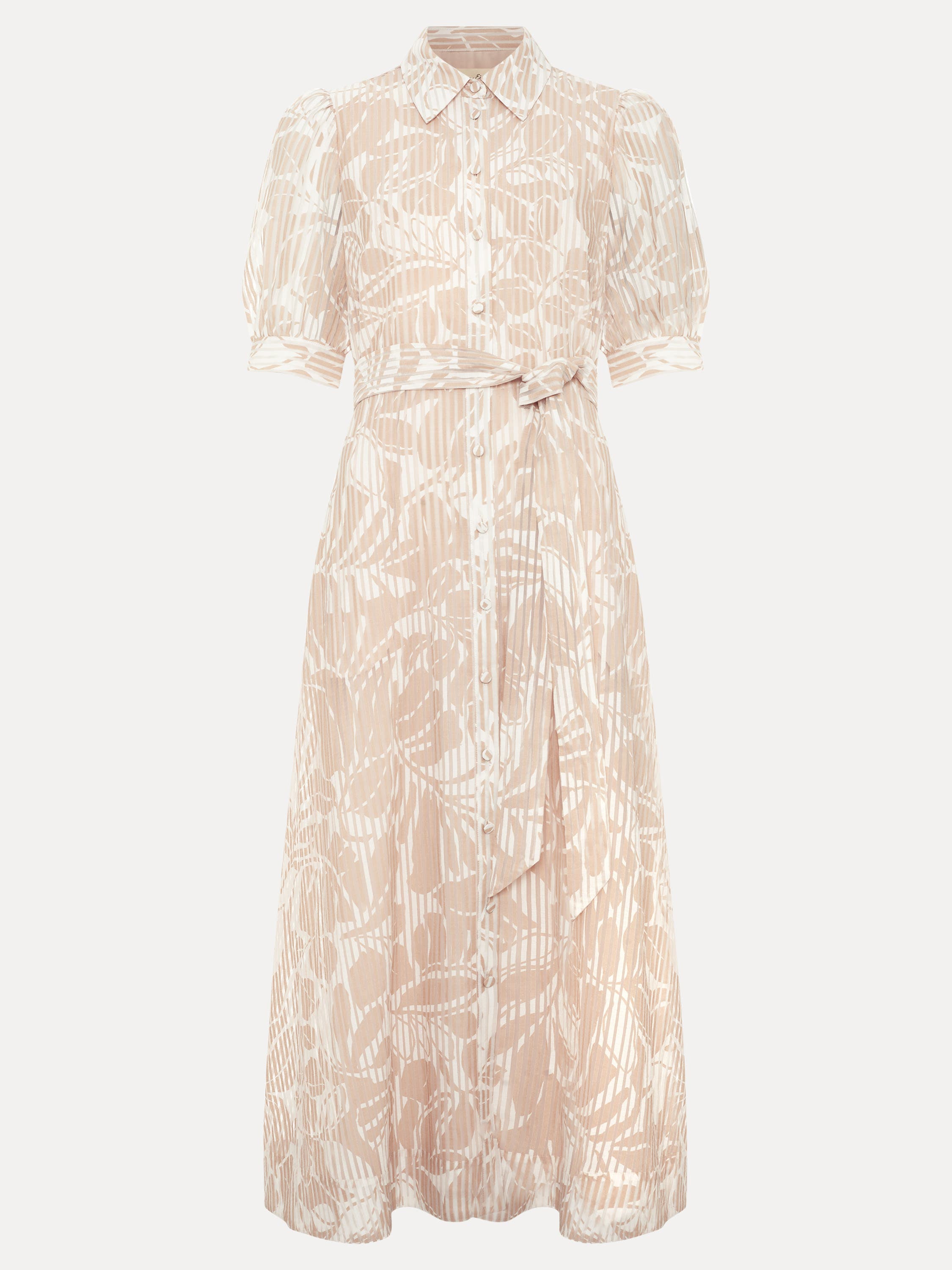 Delphine Belted Midi Shirt Dress - image 2