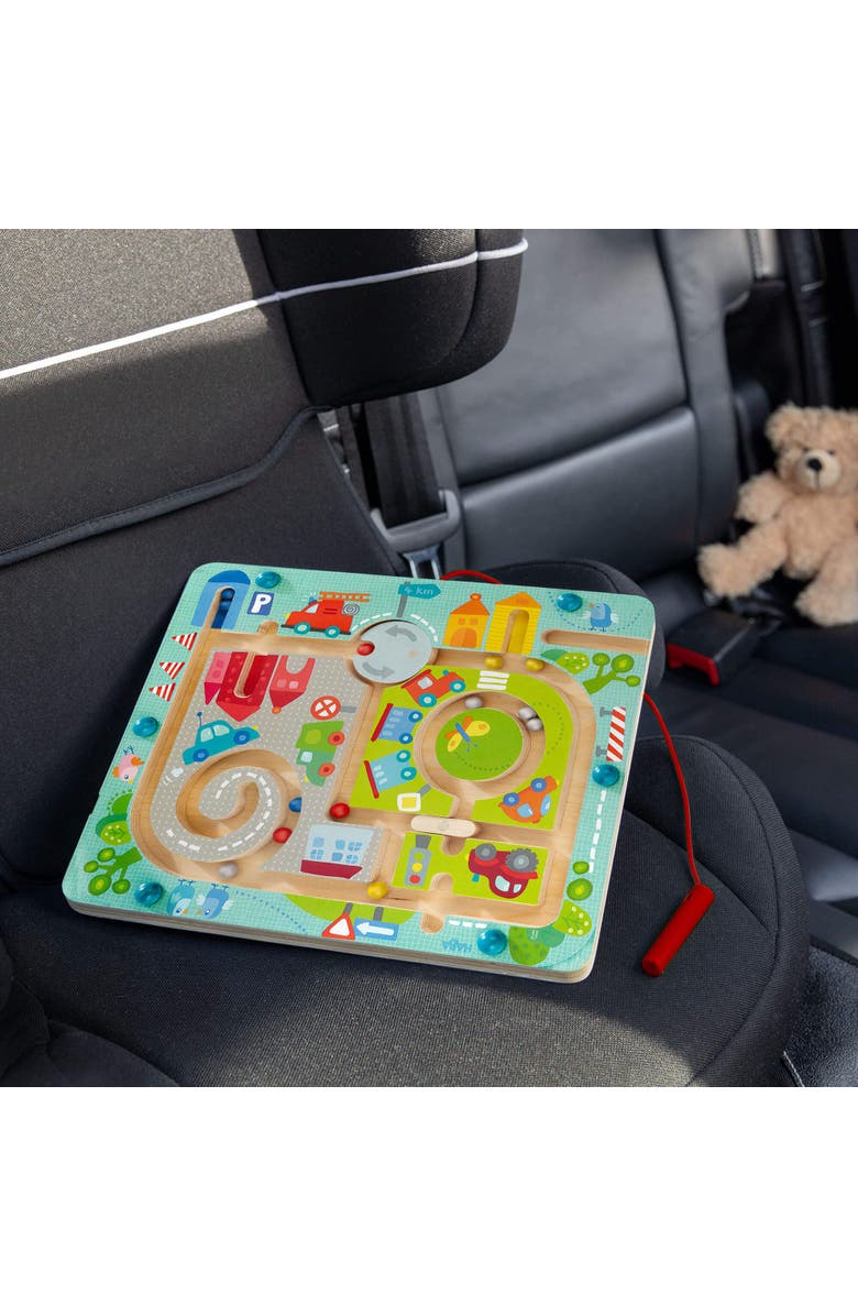 HABA Busy Board for Toddlers 2-4 Town Magnetic Maze Puzzle Game - Toddler Travel Toys for Preschoolers, Alternate, color, Blue Multi