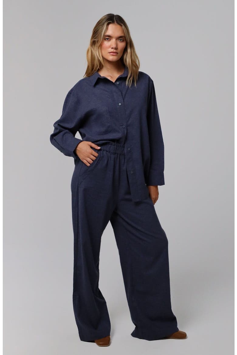 Lyricist High Rise Pull-on Pants, Main, color, indigo blue