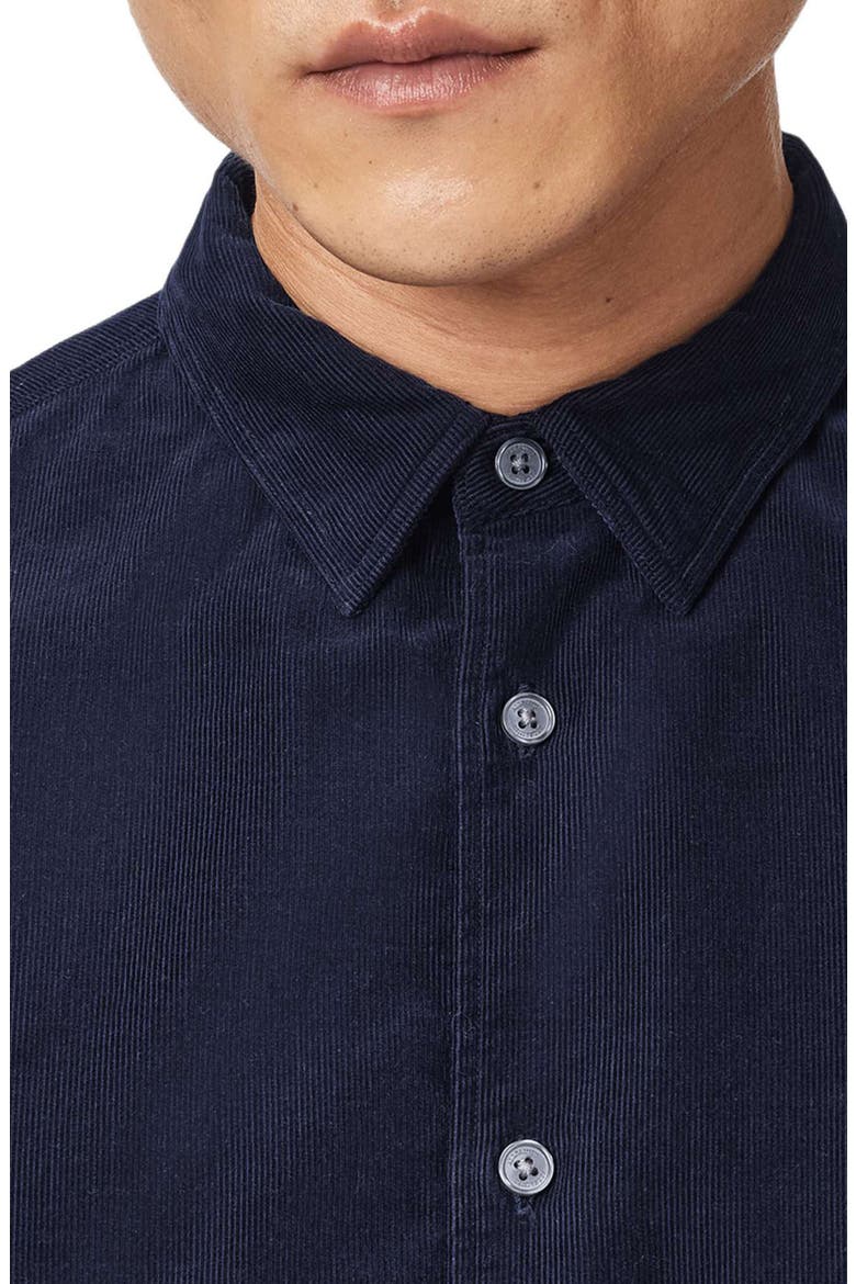 Birchwood Fine Wale Corduroy Button-Up Shirt, Alternate, color, SAPPHIRE BLUE