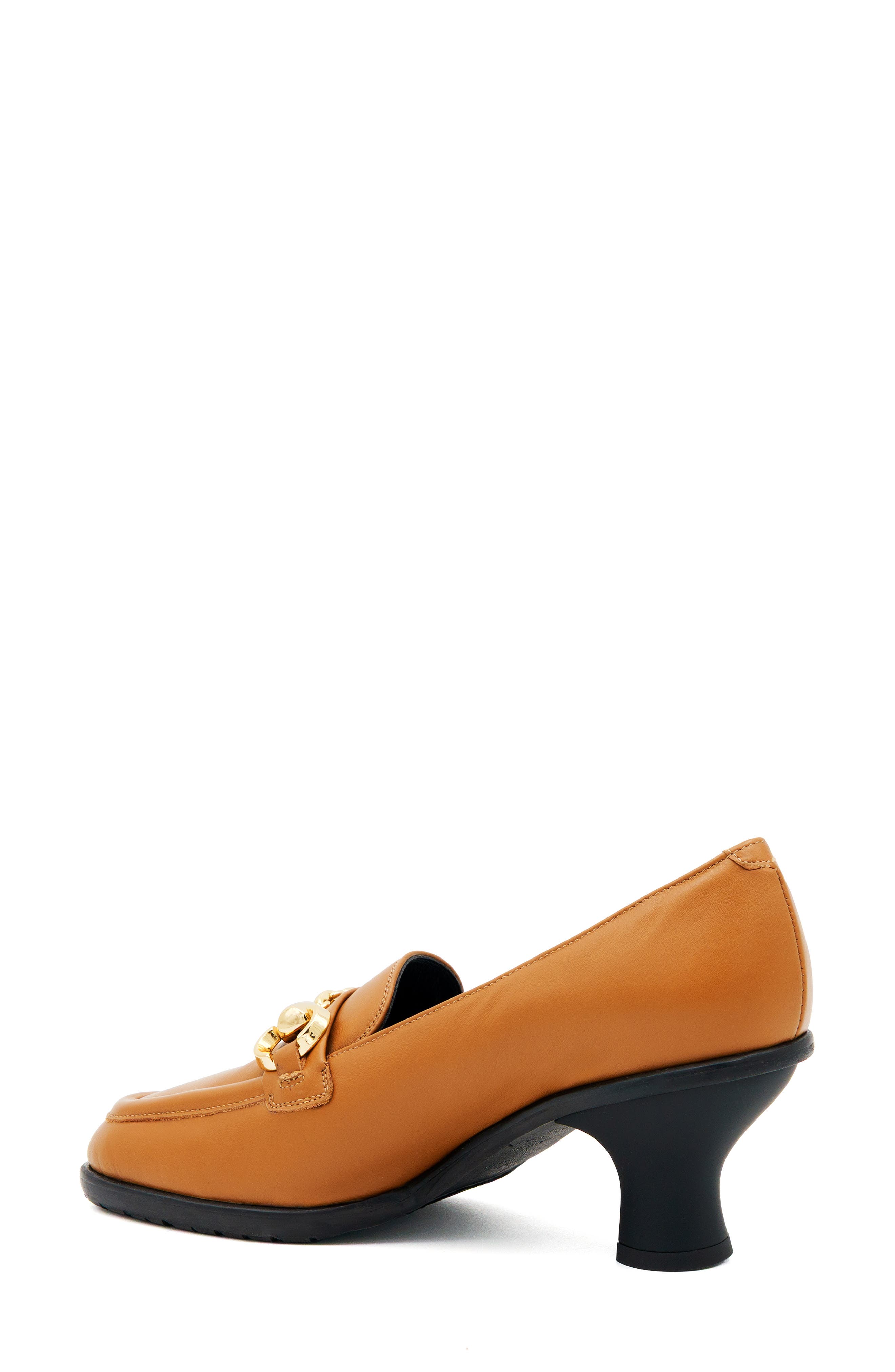 Bacchetta Leather Pump, Alternate, color, COGNAC