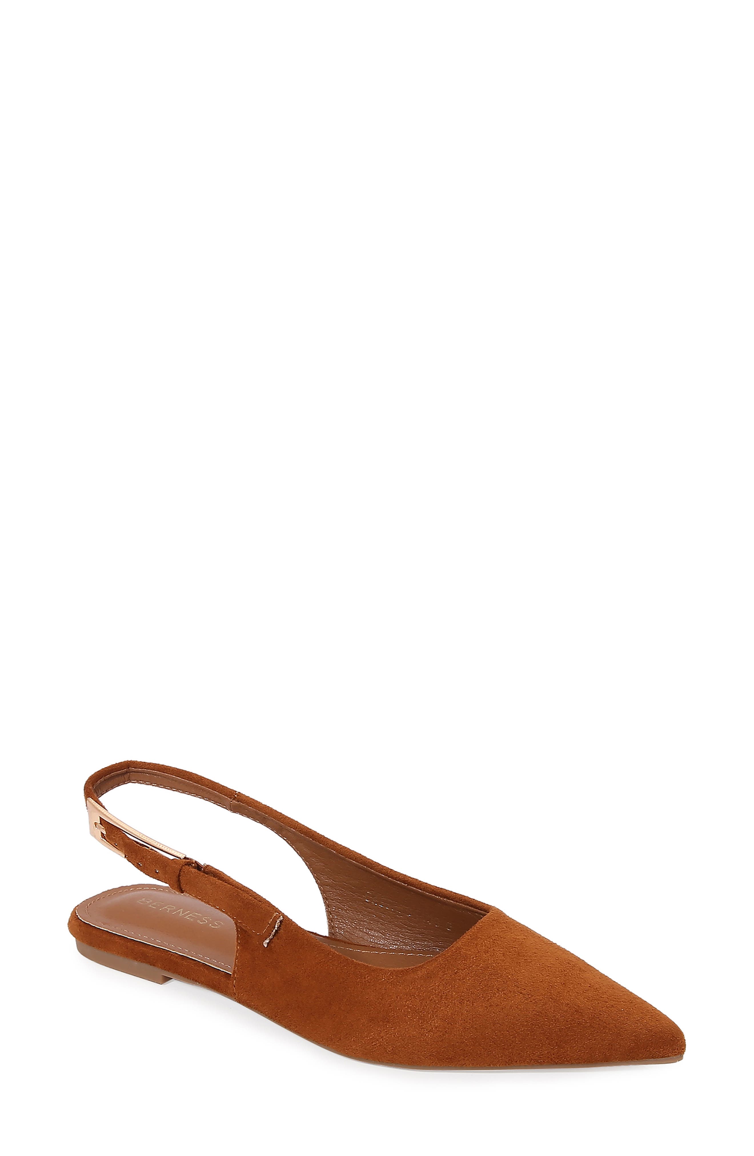 BERNESS Caitriona Pointed Toe Slingback Flat