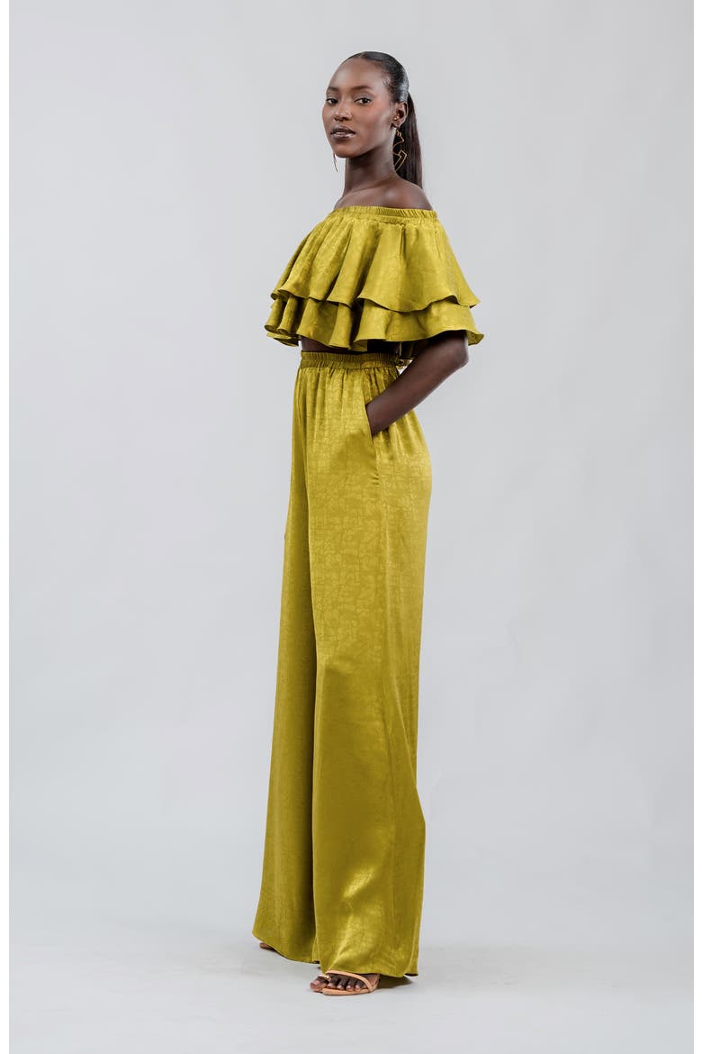 Hana Pants, Alternate, color, Ayel Olive