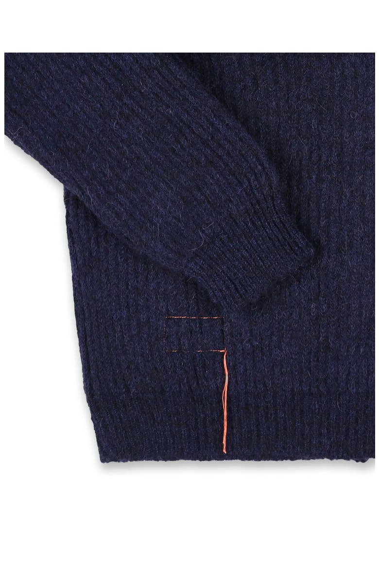 Alpaca Shawl Collar Cardigan, Alternate, color, Blue
