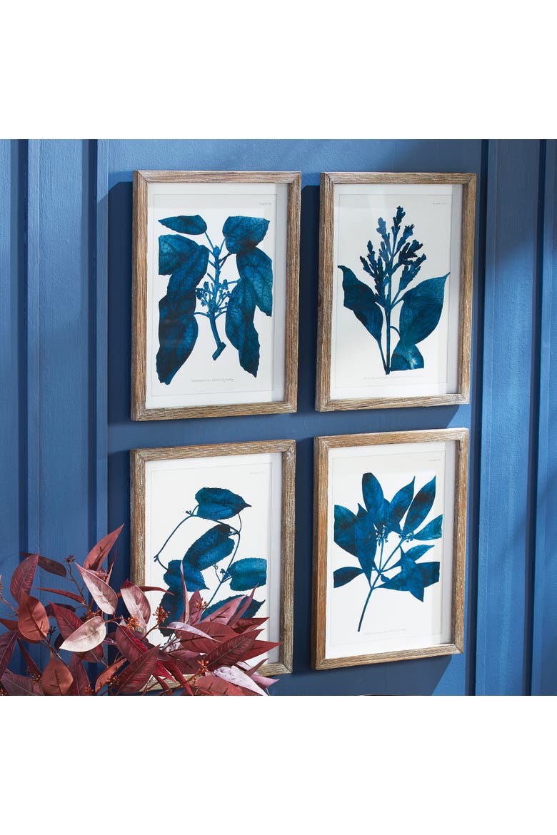 Indigo Botanicals Set of 4, Alternate, color, Blue