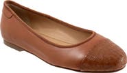 Trotters Clara Cap Toe Flat