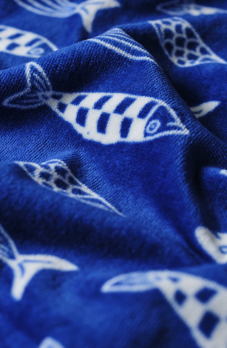 Slowtide Sardines Beach Towel, Alternate, color, Blue