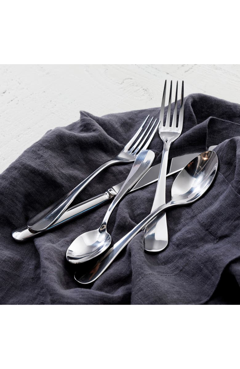 Fortessa Bastille 20-Piece Place Setting, Alternate, color, Silver