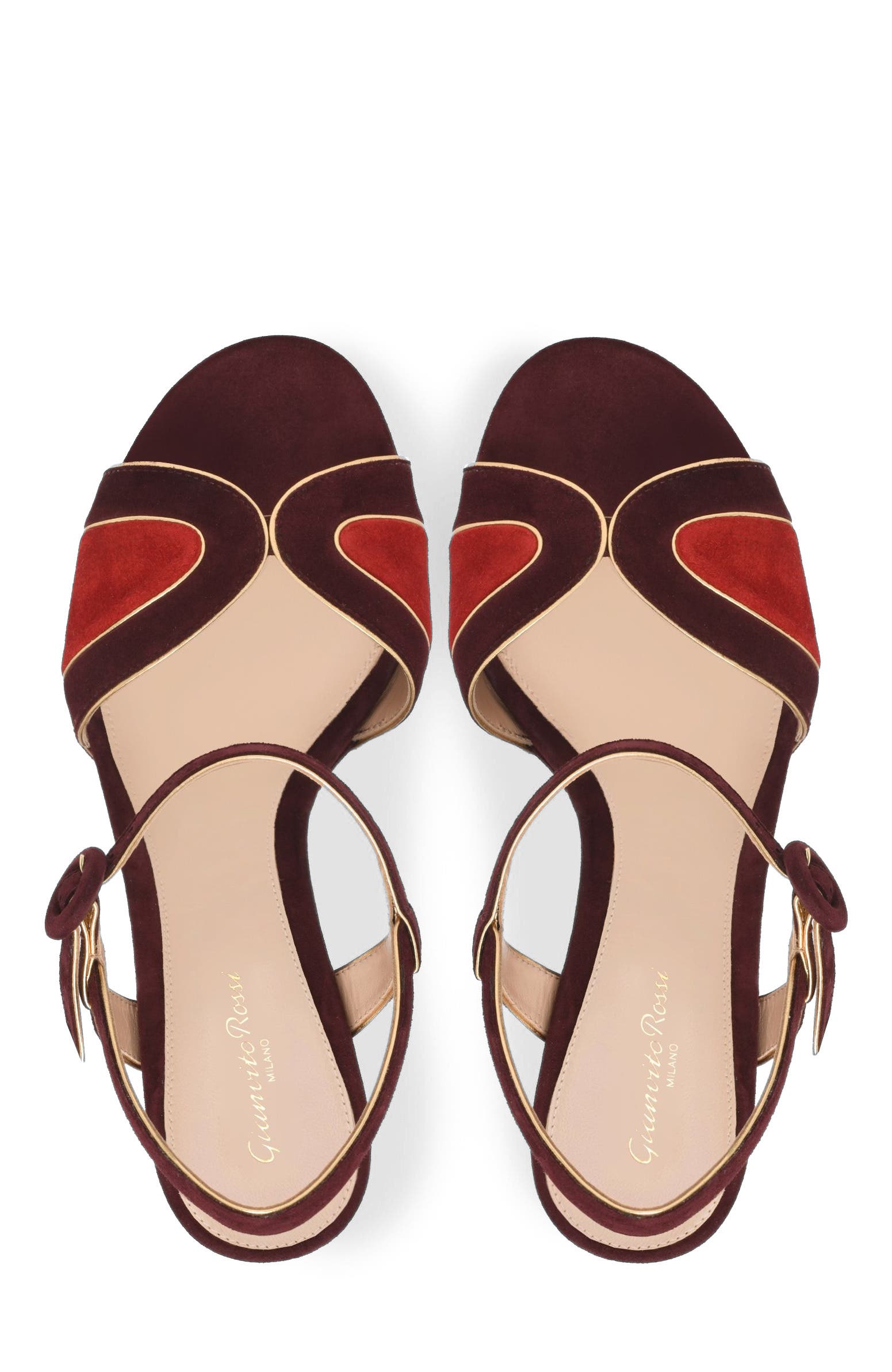 Tamara Sandals, Alternate, color, Burgundy Suede