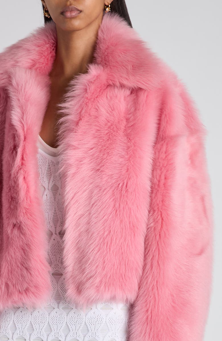 Bottega Veneta Genuine Shearling Jacket, Alternate, color, 6418 Petal