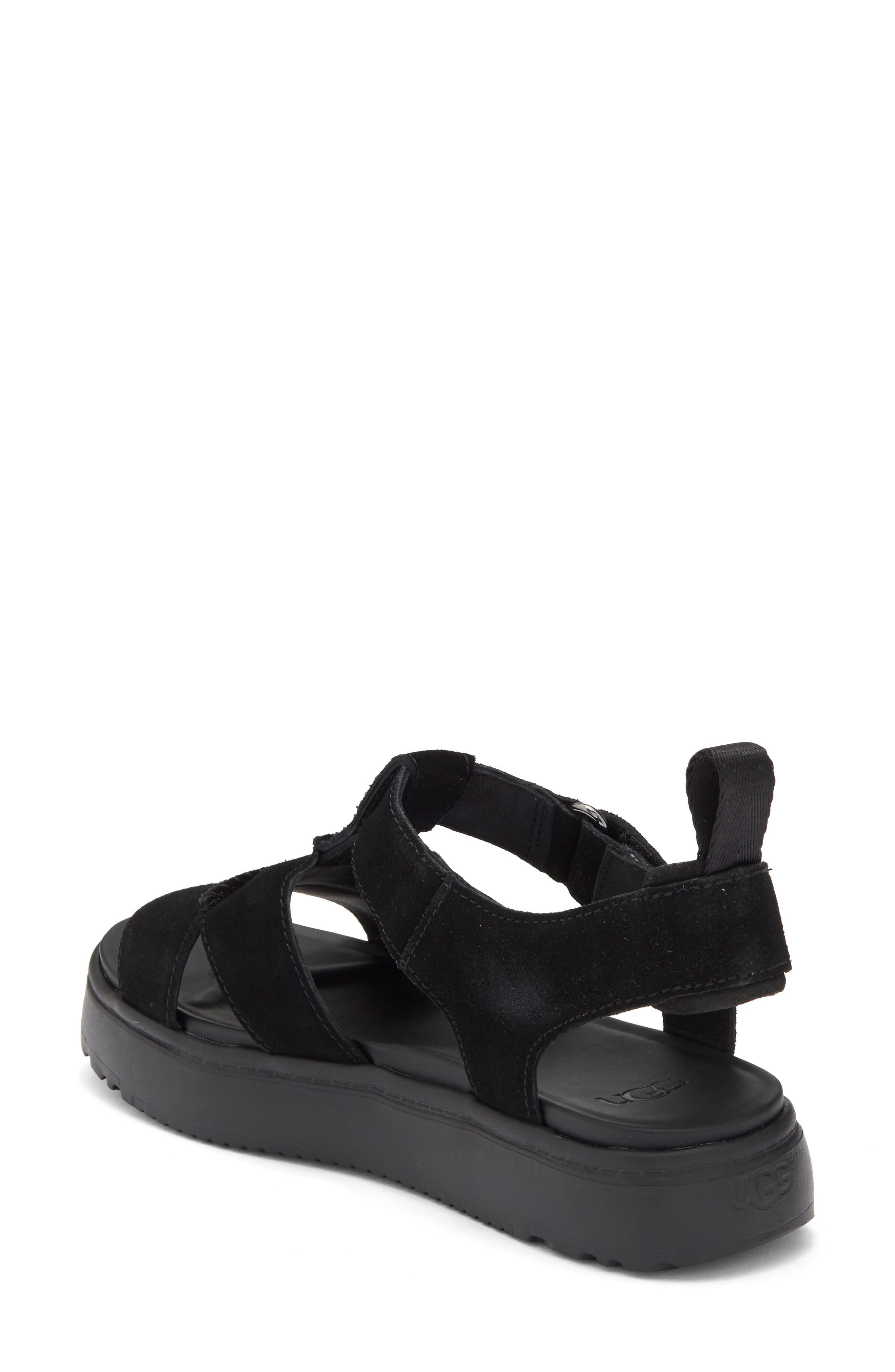 UGG<sup>®</sup> Zayne Fisher Sandal, Alternate, color, Black