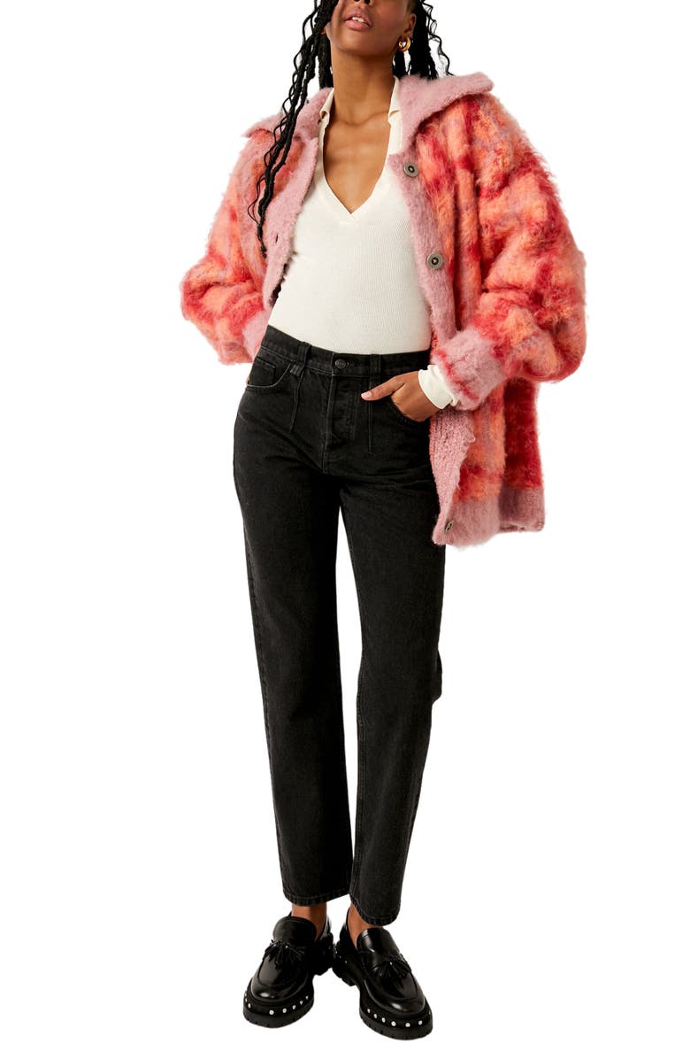 Free People Harper Plaid Cardigan, Alternate, color,