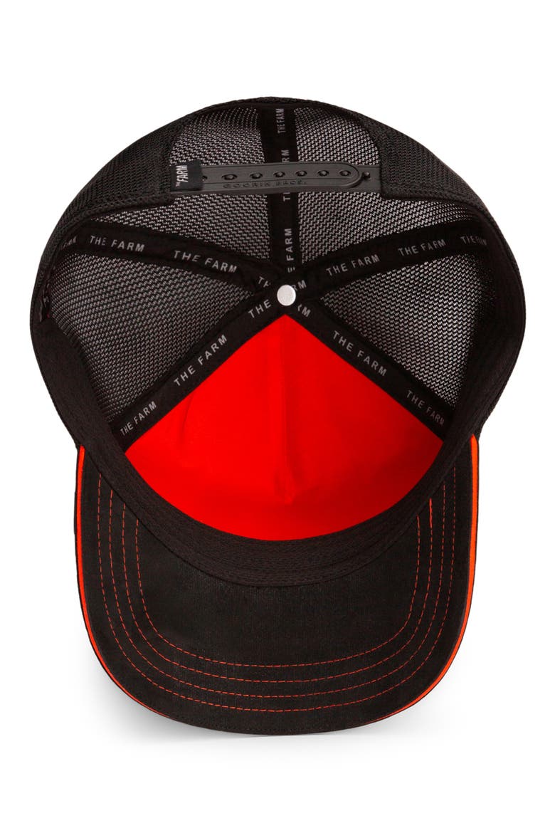 Jack Rabbit Patch Trucker Hat, Alternate, color, ORANGE