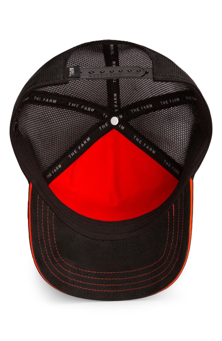 Goorin Bros. Jack Rabbit Patch Trucker Hat, Alternate, color, Orange