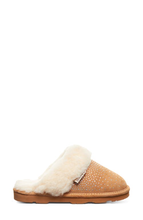 Bearpaw Loki Leopard Print Genuine Shearling Lined Suede Slipper In Brown