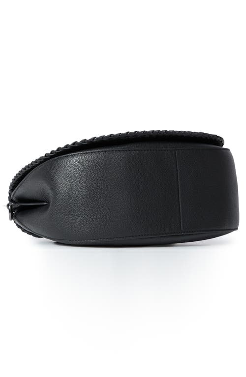 Oryany Bentley Leather Saddle Bag In Black
