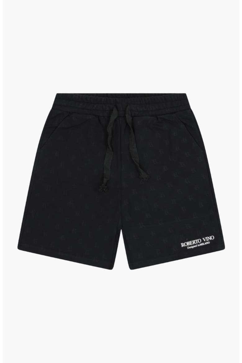 Oversize Knitted Short Set, Alternate, color, Black