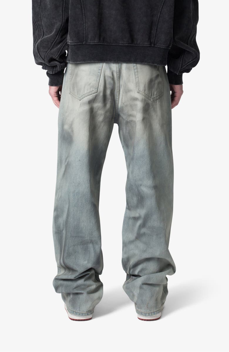 mnml Ultra Baggy Oil Stain Jeans, Alternate, color, Vintage Blue