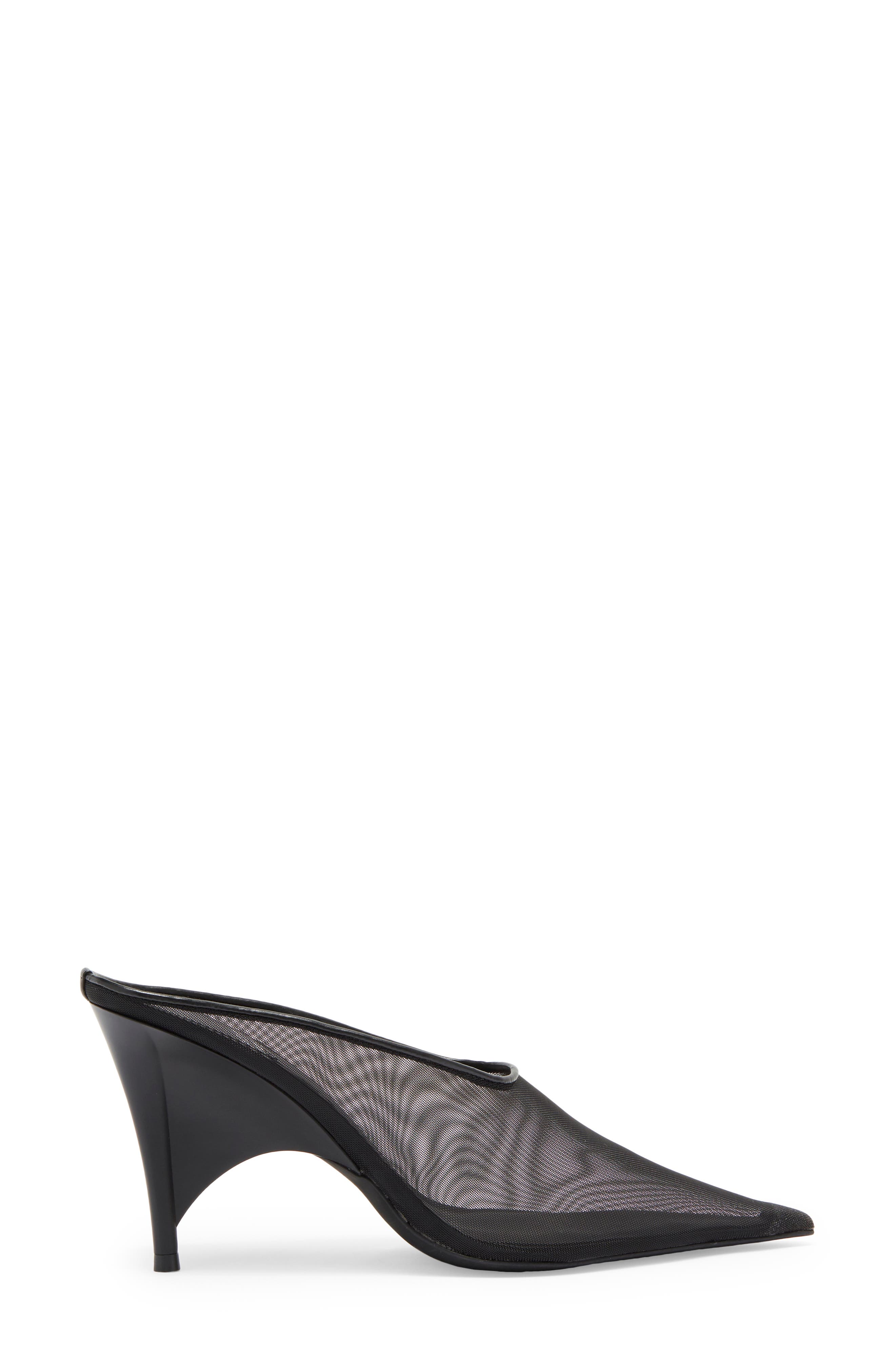 Vader Pointed Toe Mule, Alternate, color, BLACK