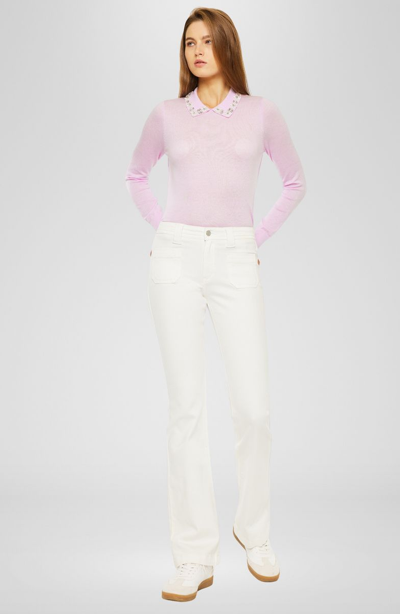 KanCan Yamilet Mid Rise Bootcut Jeans, Alternate, color, White