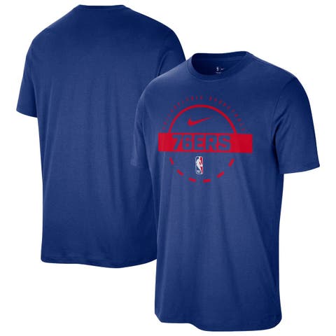 Men's Nike  Royal Philadelphia 76ers Authentic Practice T-Shirt