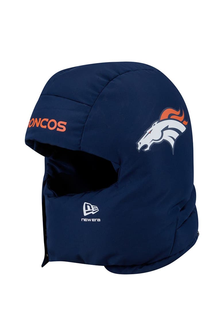Men's New Era  Navy Denver Broncos Puffer Balaclava, Alternate, color, Navy