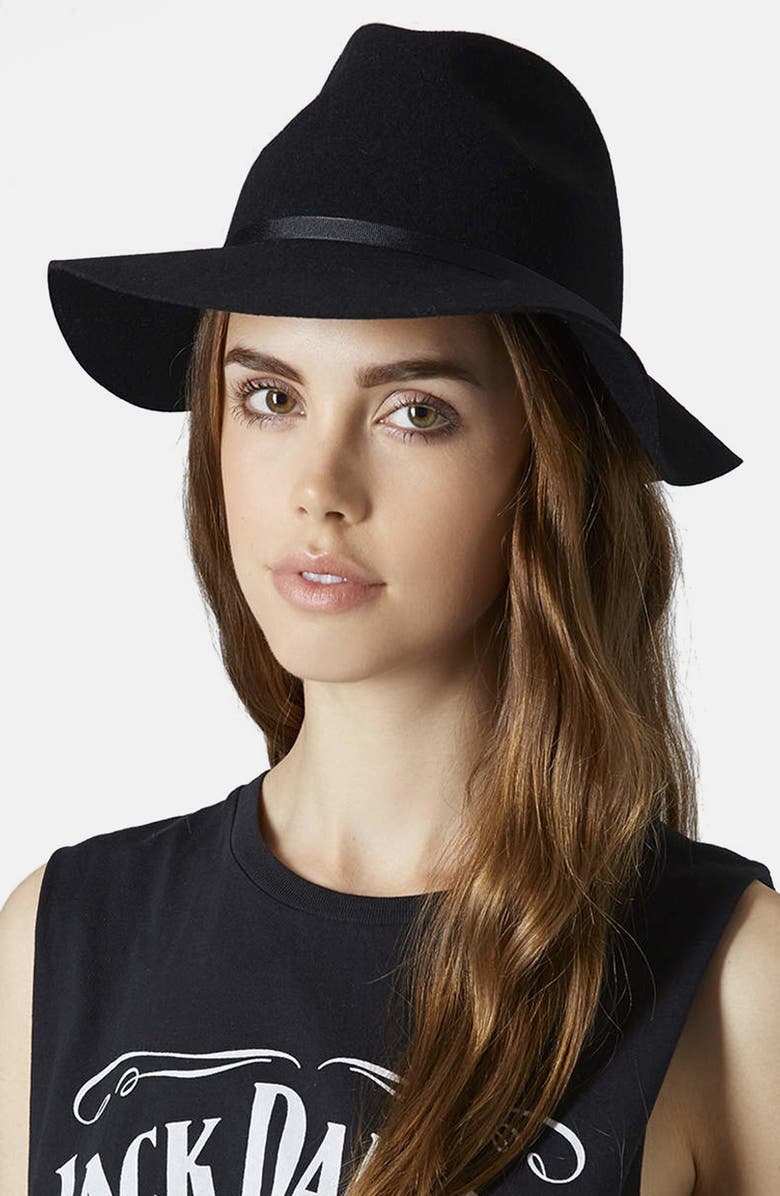 Topshop Classic Fedora, Alternate, color,