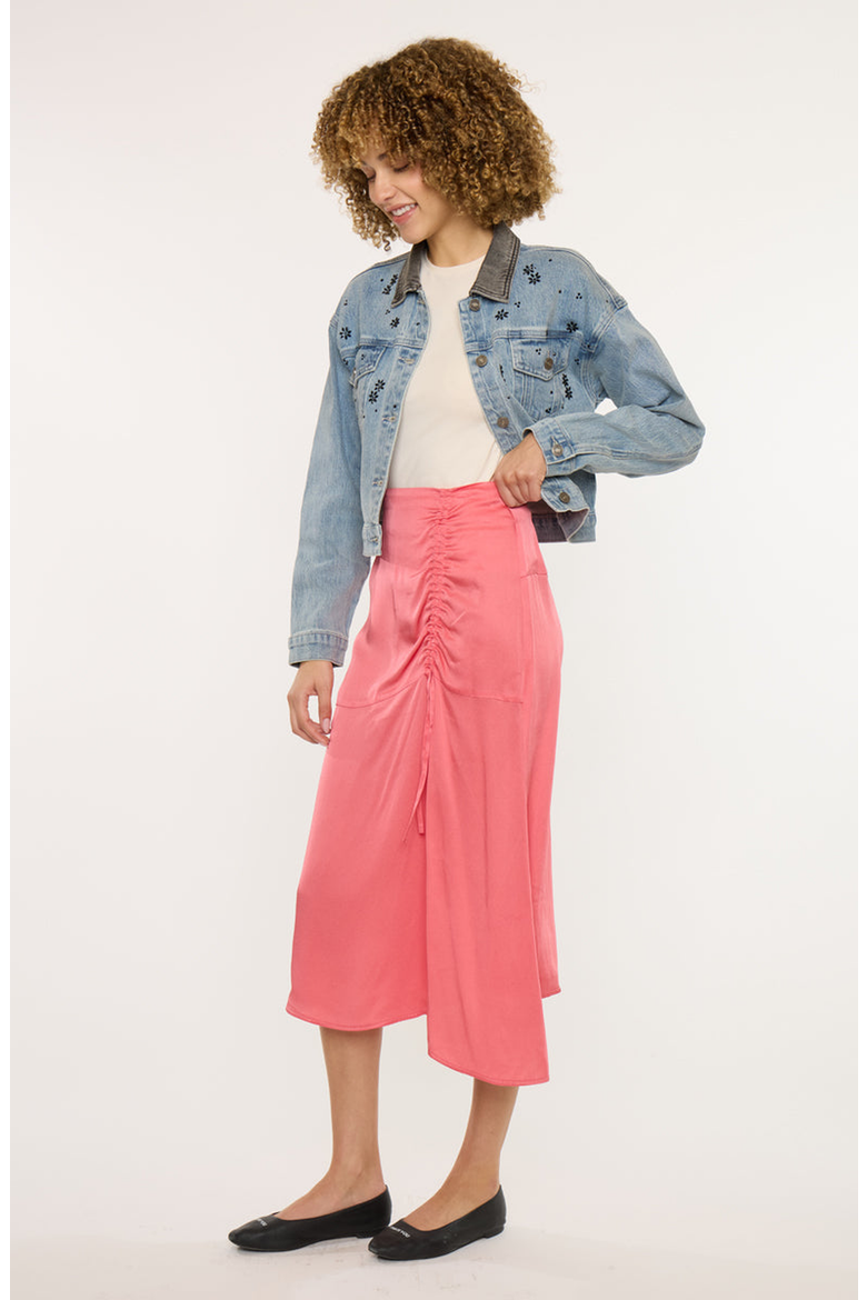Lucca Denim Crop Jacket, Alternate, color, Medium Wash