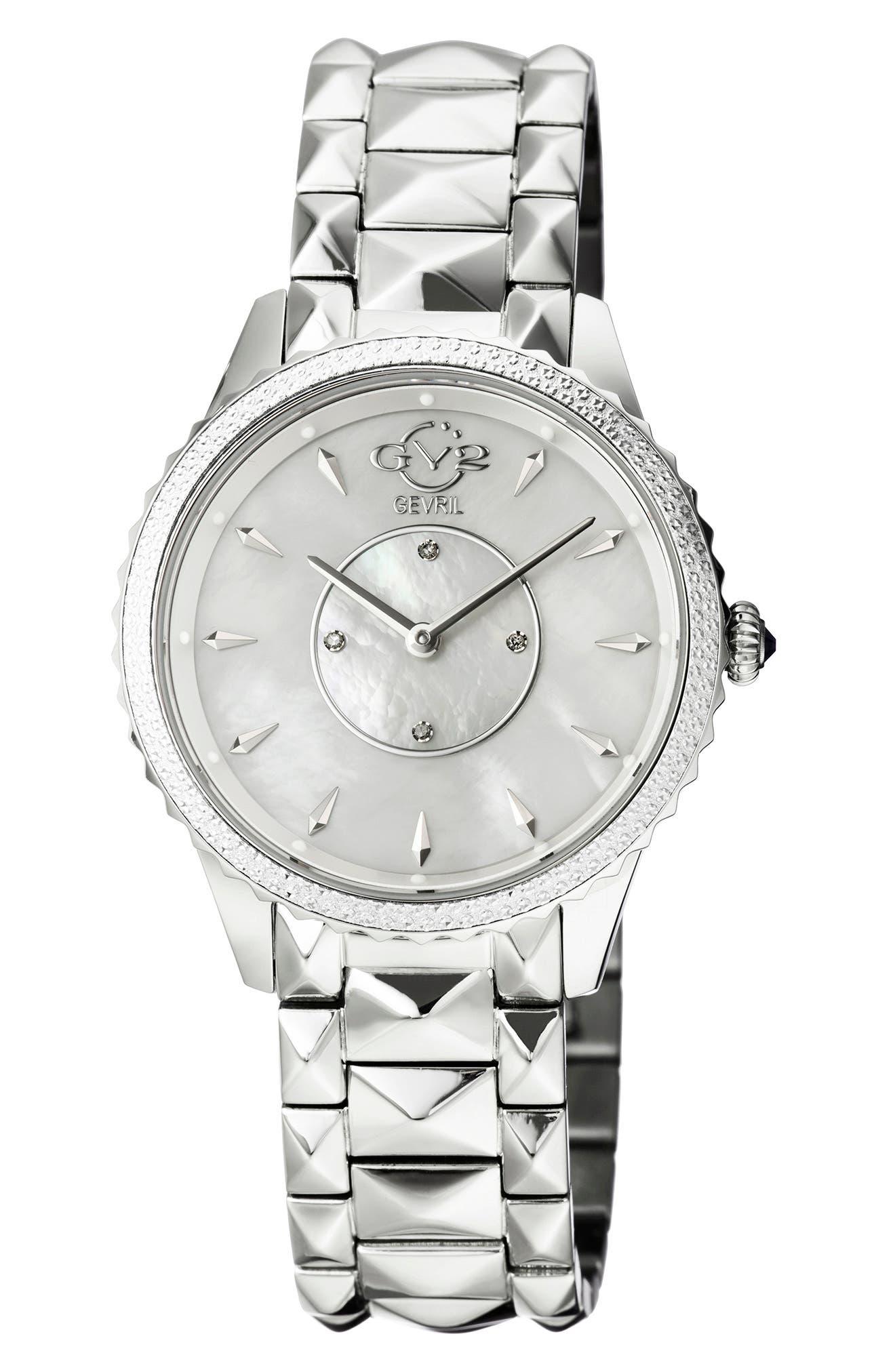 GV2 Women's Siena Swiss Quartz Diamond Bracelet Watch, 38mm - 0.0044 ctw