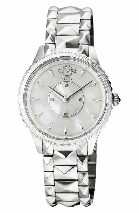 GV2 Women's Siena Swiss Quartz Diamond Bracelet Watch, 38mm - 0.0044 ctw