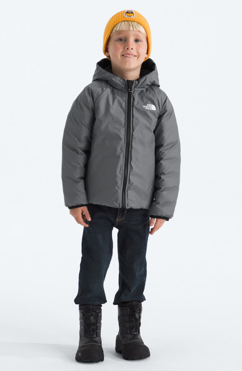 The North Face Kids' Perrito Reversible Water Repellent Jacket, Alternate, color, Tnf Black/ Smoked Pearl