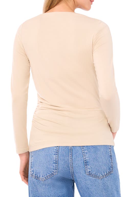 Halogen ® Boat Neck Long Sleeve Top In Gray
