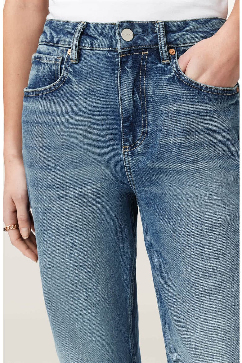 Ida High Waist Straight Leg Jeans, Alternate, color, MID INDIGO