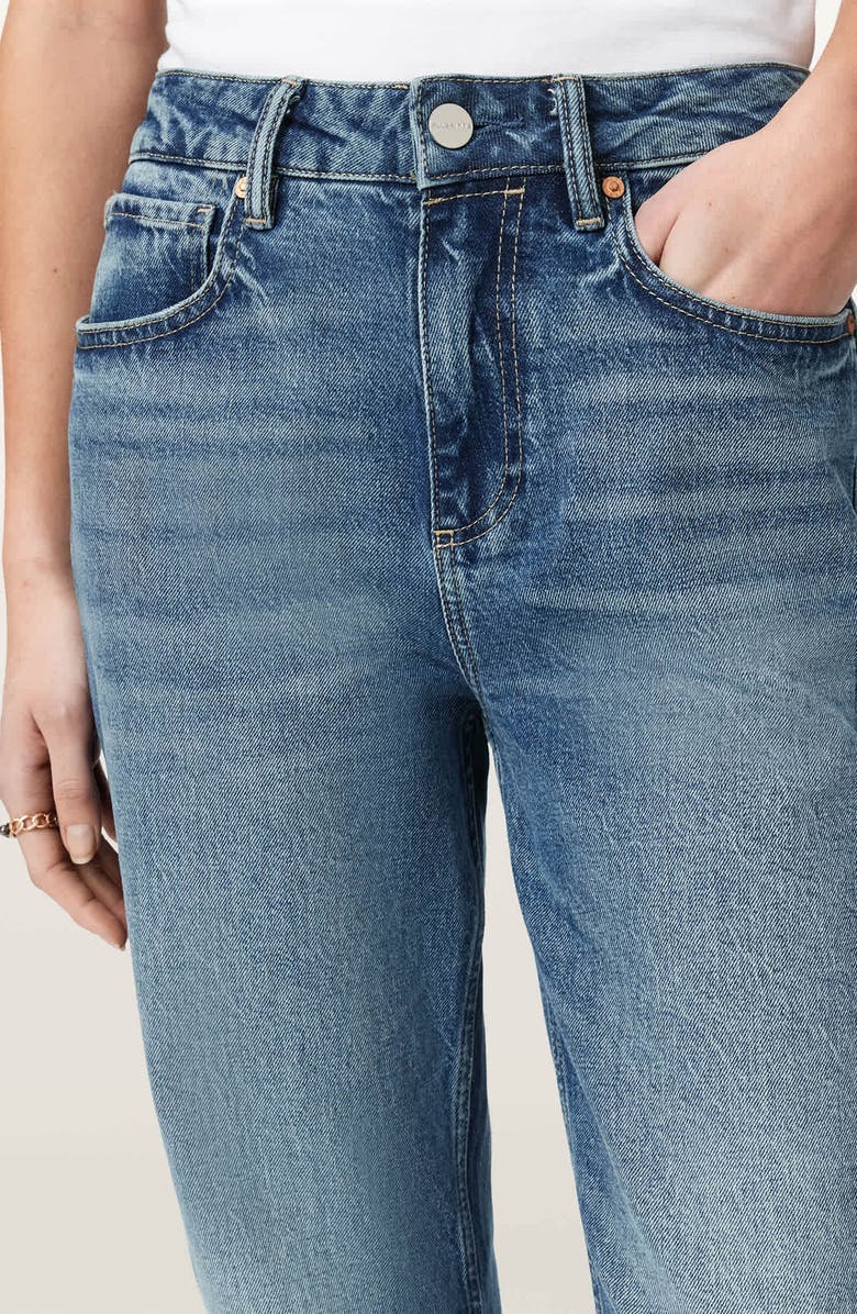 AllSaints Ida High Waist Straight Leg Jeans, Alternate, color, Mid Indigo