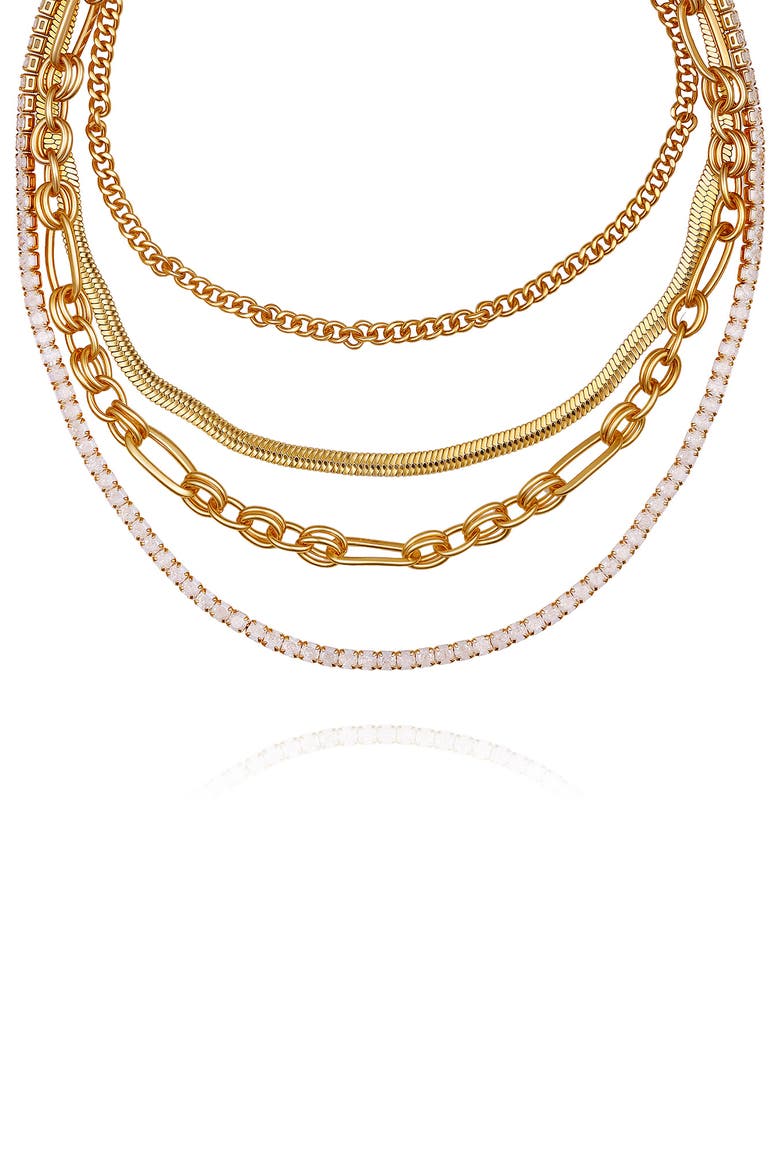 Layered Necklace, Alternate, color, GOLD TONE