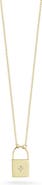 Ember Fine Jewelry 14K Yellow Gold Diamond Locket Necklace - 0.01 ctw