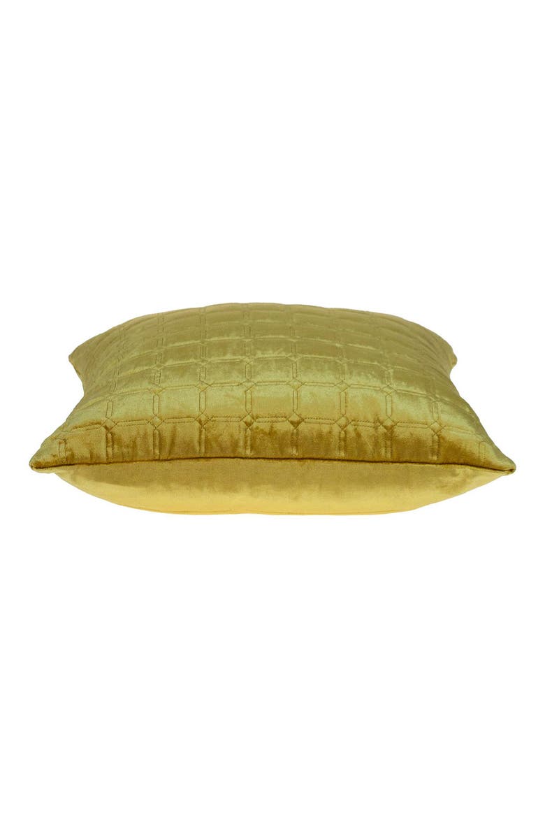 Marrisa Velvet Throw Pillow, Alternate, color, YELLOW