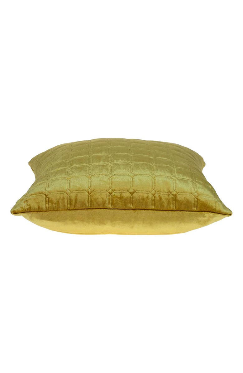 PARKLAND COLLECTION Marrisa Velvet Throw Pillow, Alternate, color, Yellow