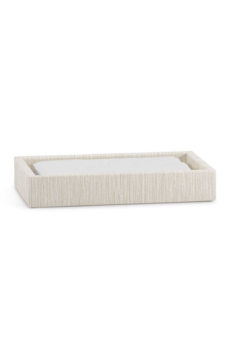 Reed Linen Towel Tray, Alternate, color, IVORY