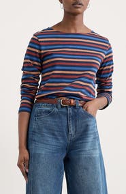 Seasalt Cornwall Sailor Stripe Organic Cotton Top