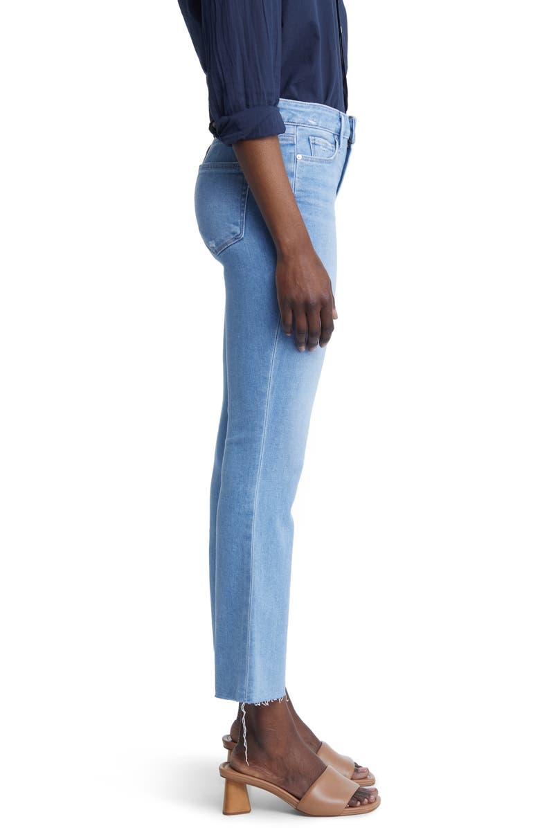 PAIGE Colette Raw Hem High Waist Crop Flare Jeans, Alternate, color, Skytchdist