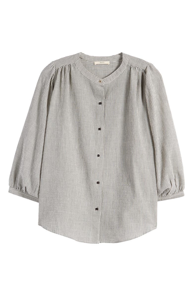 SESSÙN A View Stripe Cotton Button-Up Shirt, Alternate, color,